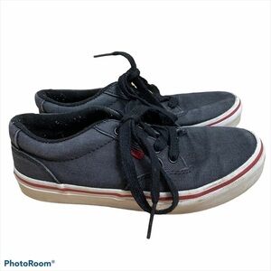 Vans Low Top Gray Sneaker Shoe Youth Kids Sz 2